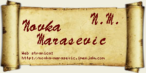 Novka Marašević vizit kartica
